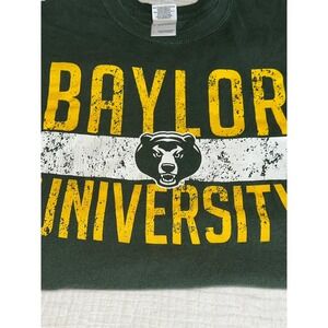 Baylor University T Shirt Mens L Green Bear College Graphic Tee